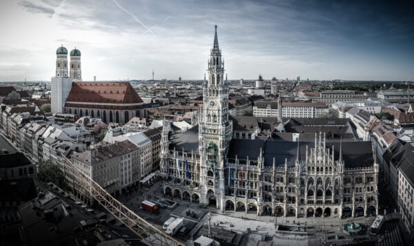 Rathaus and Frauenkirche in Munich